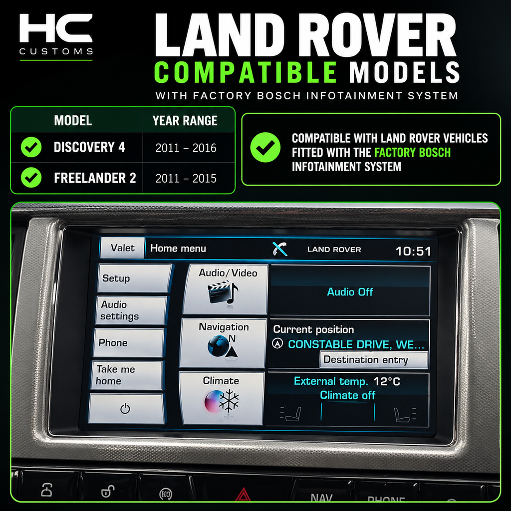 Land Rover Discovery & Freelander 2 Wireless Apple CarPlay & Android Auto Retrofit Module – Bosch