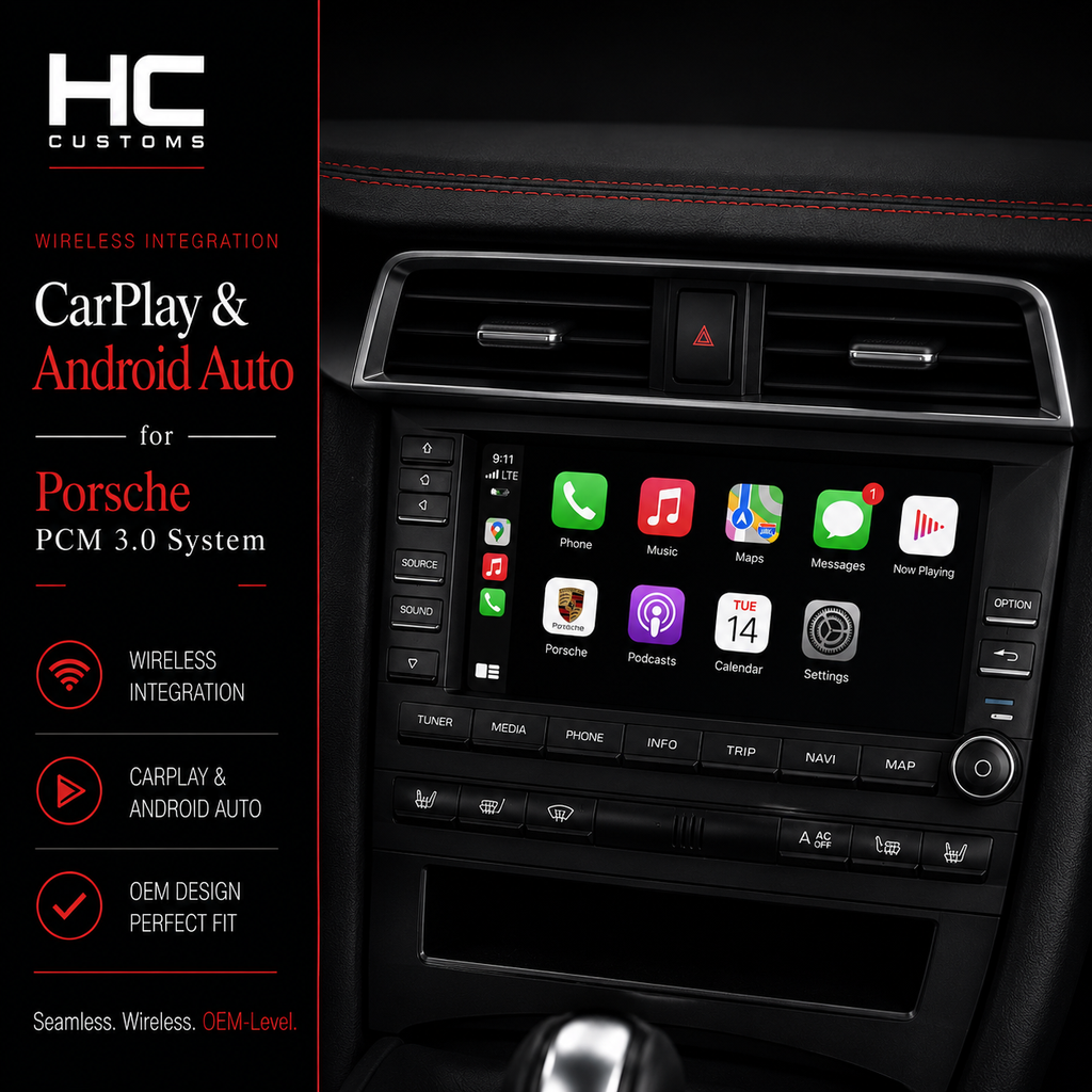 Wireless Apple CarPlay & Android Auto Module for Porsche PCM 3.0 (2008–2011)