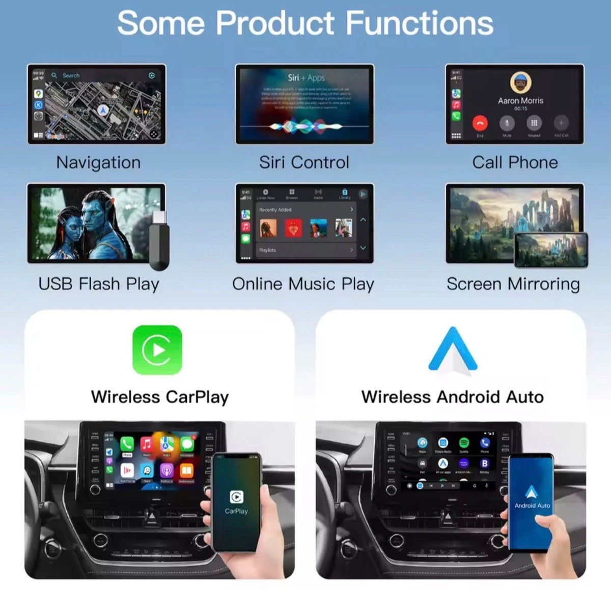 Toyota Wireless Apple CarPlay & Android Auto Module (C-HR, Corolla, Camry, Auris, Prius & RAV4)