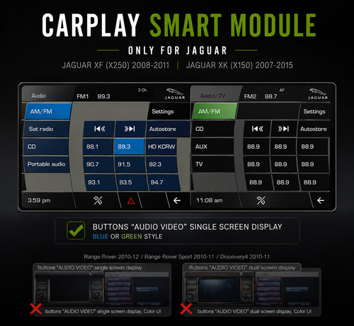 Jaguar XF & XK Denso Gen 2.0 Wireless Apple CarPlay & Android Auto Module