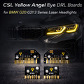 BMW G20/G21 CSL Yellow DRL Boards (Laser Headlights)