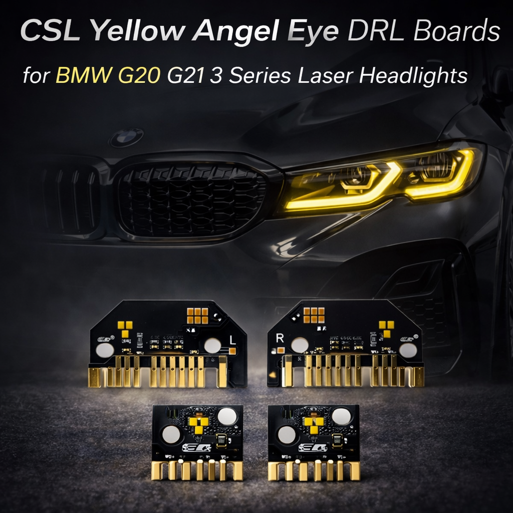 BMW G20/G21 CSL Yellow DRL Boards (Laser Headlights)