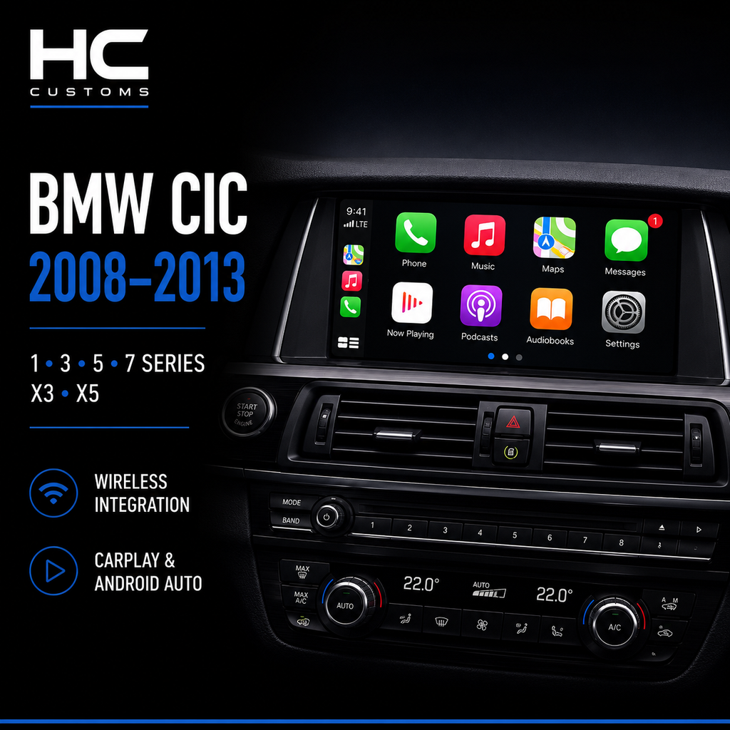 Wireless Apple CarPlay & Android Auto Module Kit for BMW CIC (1, 3, 5, 7 Series, X3 & X5, 2008–2013)