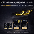 BMW G22/G23/G26/G80/G82 CSL Yellow DRL Boards (Laser Headlights)