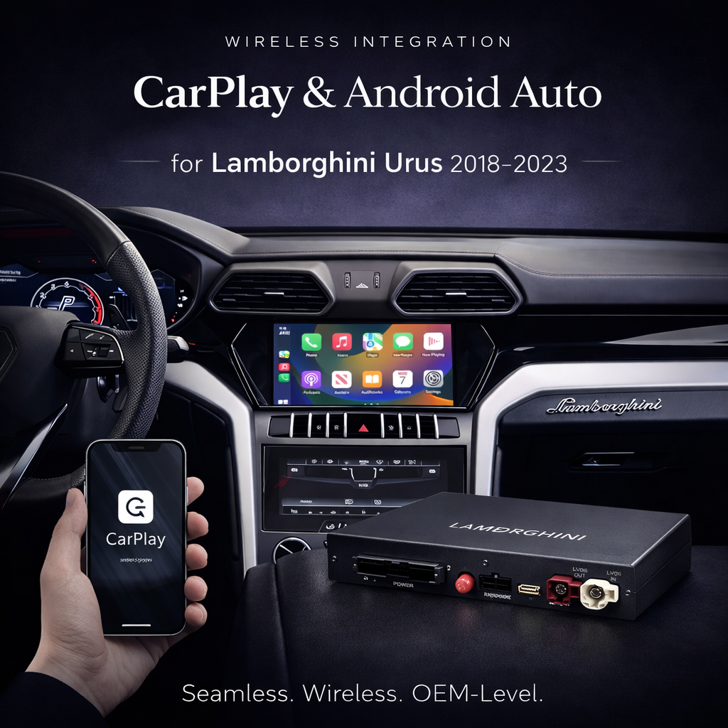 Lamborghini Urus CarPlay & Android Auto Module (MIB3, 2018–2023)