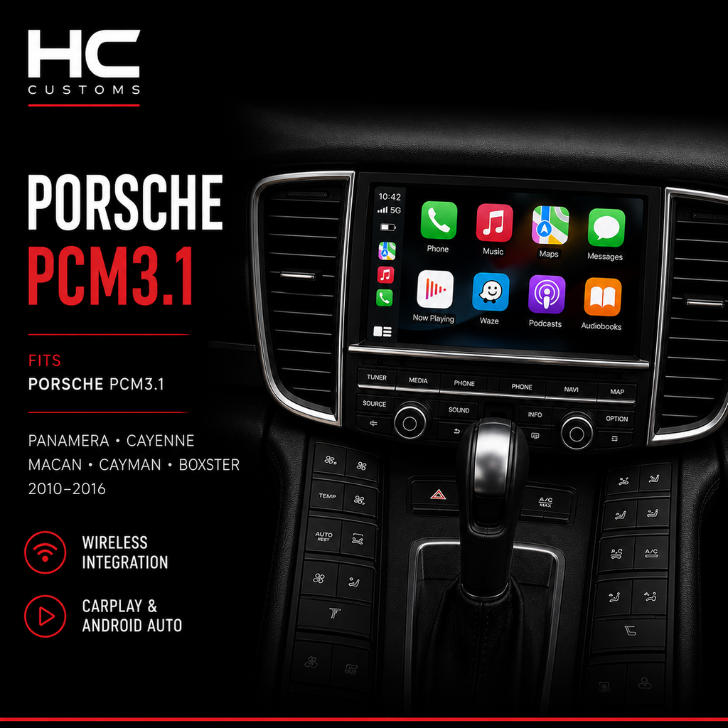 Wireless Apple CarPlay & Android Auto Module for Porsche PCM 3.1 (2010–2016)