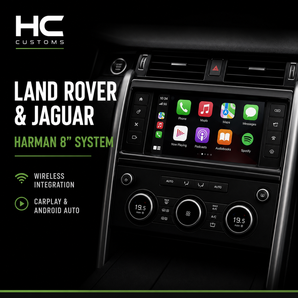Wireless Apple CarPlay & Android Auto for Land Rover & Jaguar (8” Harman Systems)