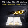 Yellow CSL DRL LED Modules for BMW 4 Series F32, F33, F36 & M4 (2017–2020)