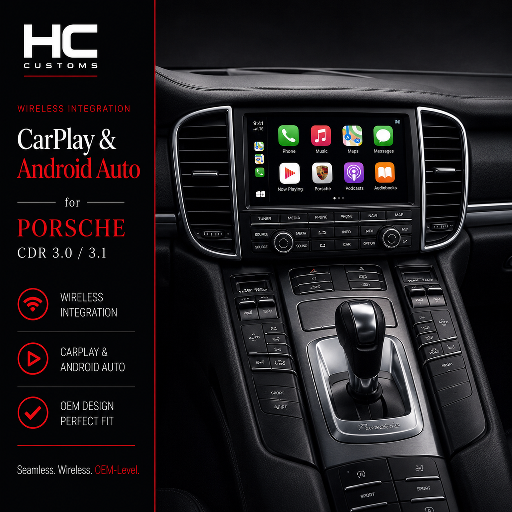 Wireless Apple CarPlay & Android Auto Module for Porsche CDR 3.0 & 3.1 (2012–2016)