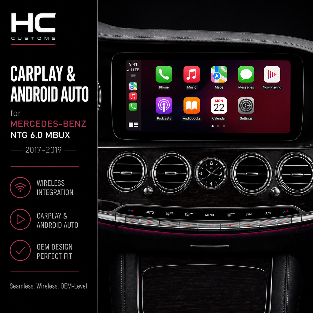 Wireless Apple CarPlay & Android Auto Retrofit Module for Mercedes-Benz MBUX (NTG 6.0)