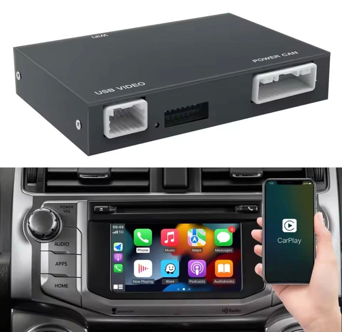 Toyota Wireless Apple CarPlay & Android Auto Module (C-HR, Corolla, Camry, Auris, Prius & RAV4)