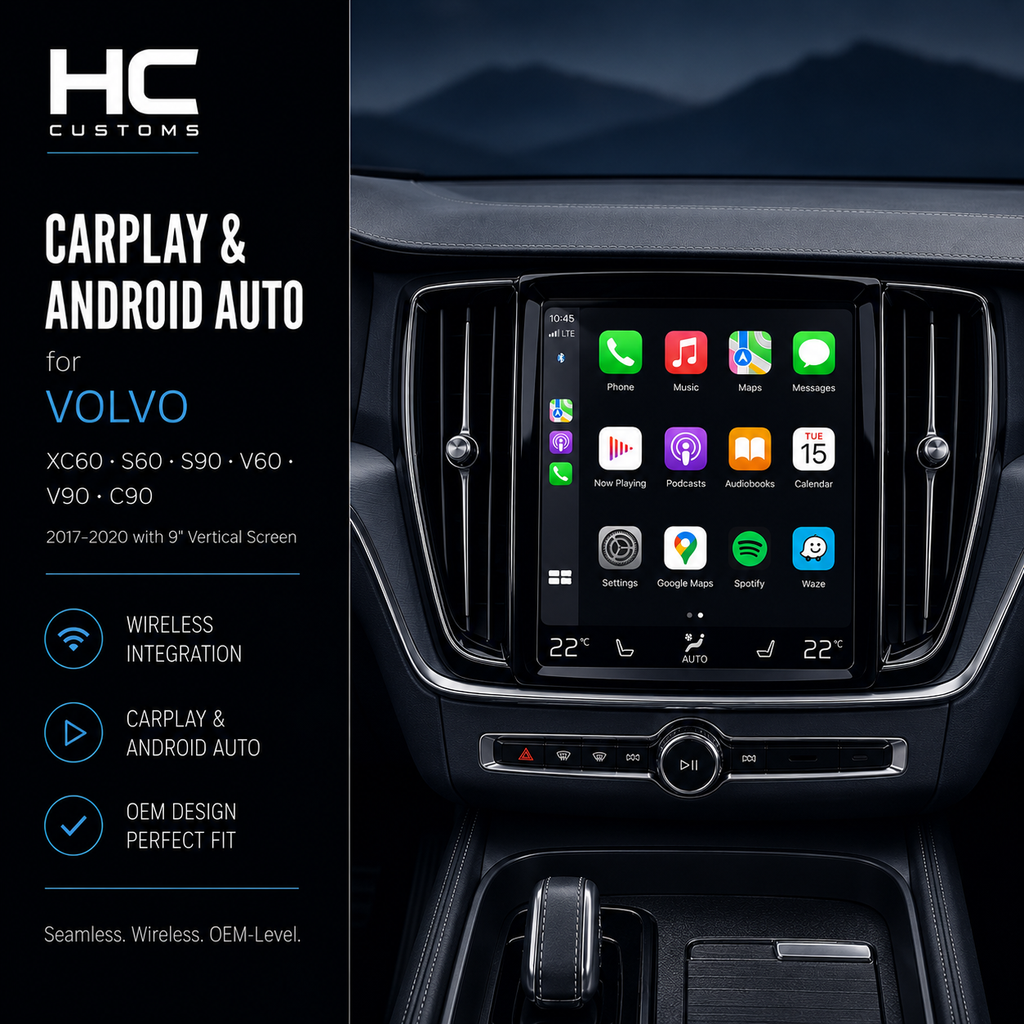 Wireless Apple CarPlay & Android Auto Module for Volvo XC60, S60, S90, V60, V90 & XC90 (2017–2020)