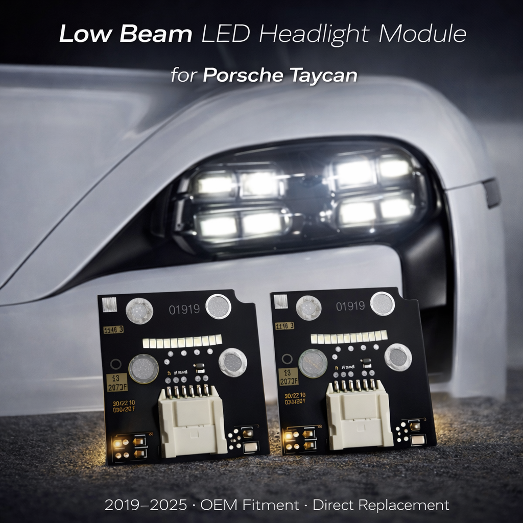 Low Beam LED Headlight Module (White) for Porsche Taycan (2019–2025)