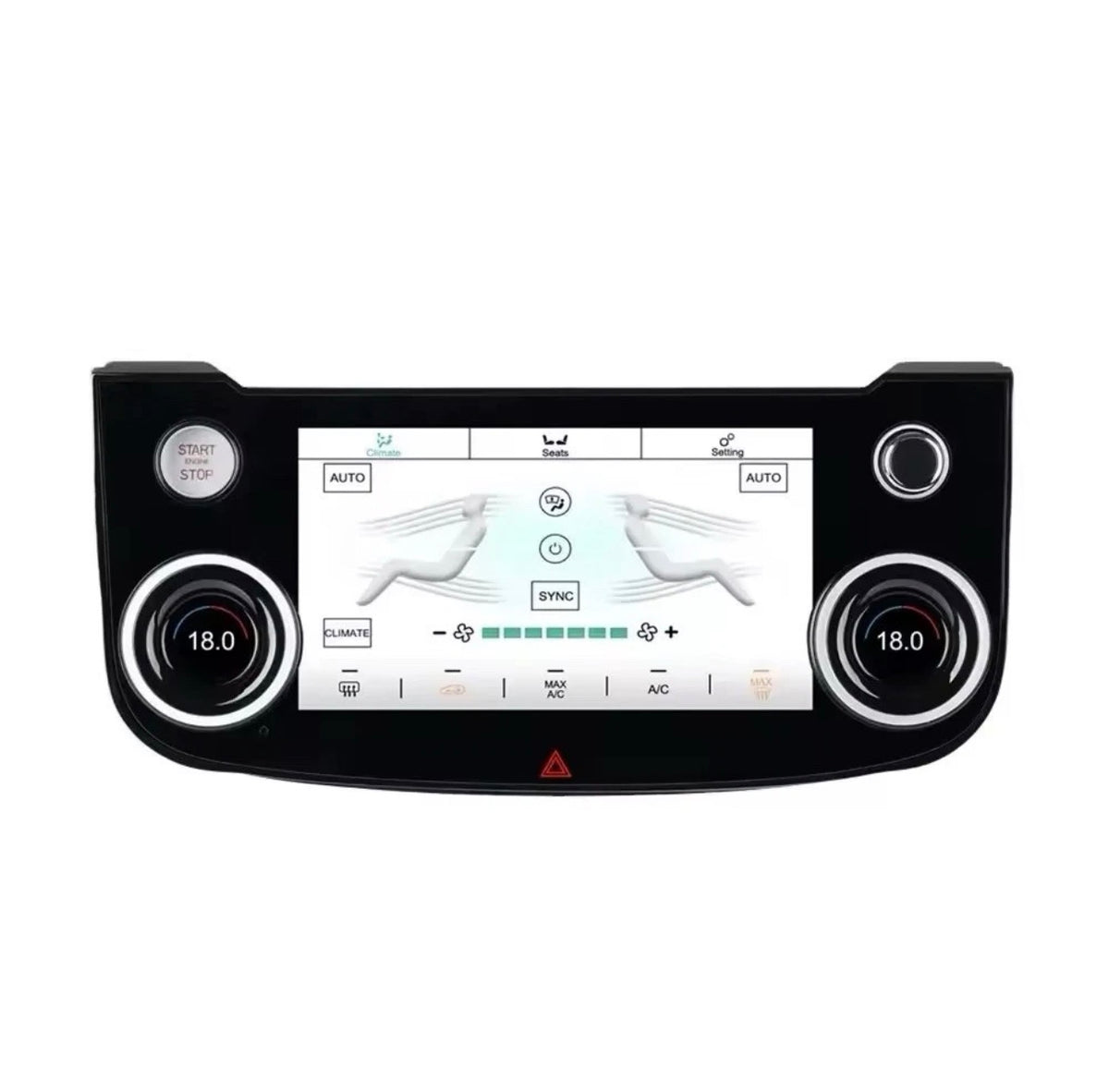 Jaguar XE, XF & F-PACE 2015–2020 LCD Touchscreen Climate Control & AC Panel Upgrade