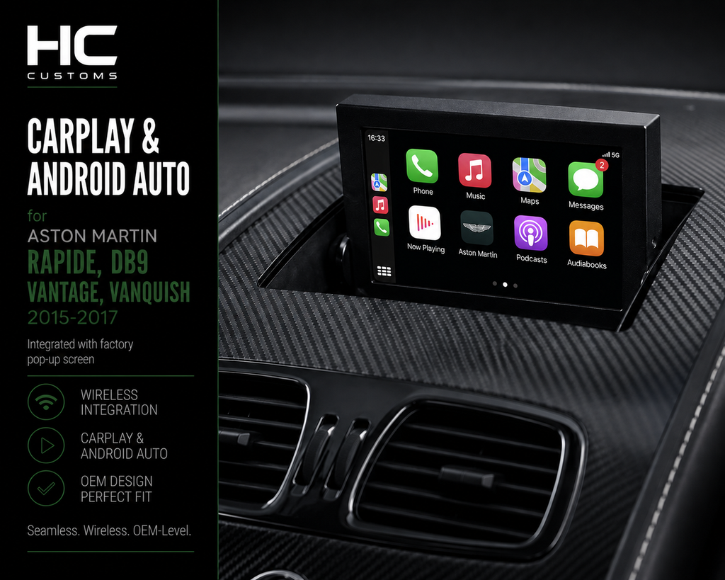 Aston Martin Rapide DB9 Vantage Vanquish CarPlay Android Auto Module 2015-2017