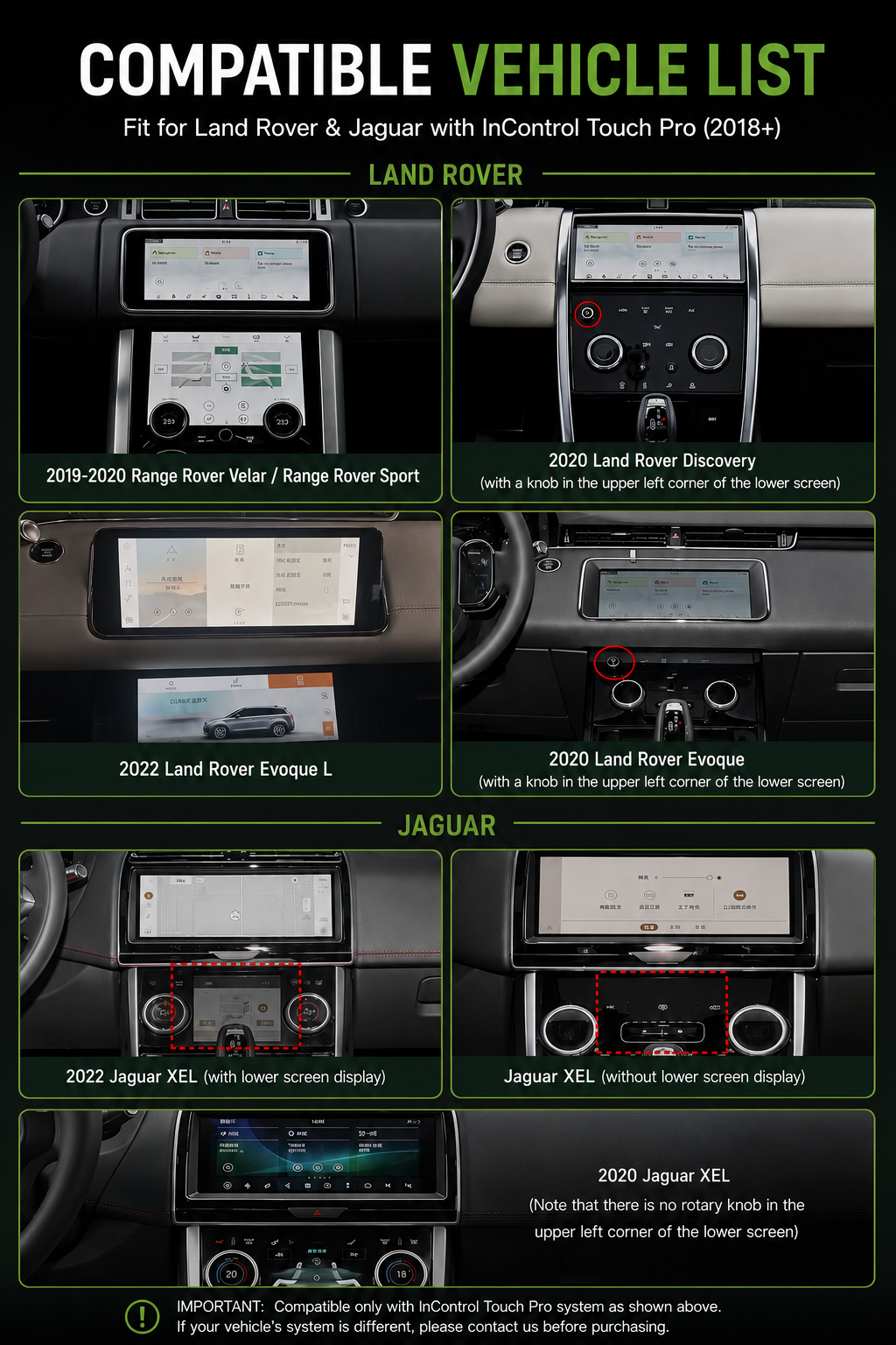 Wireless CarPlay Android Auto Land Rover Jaguar 2018+ InControl Touch Pro Module