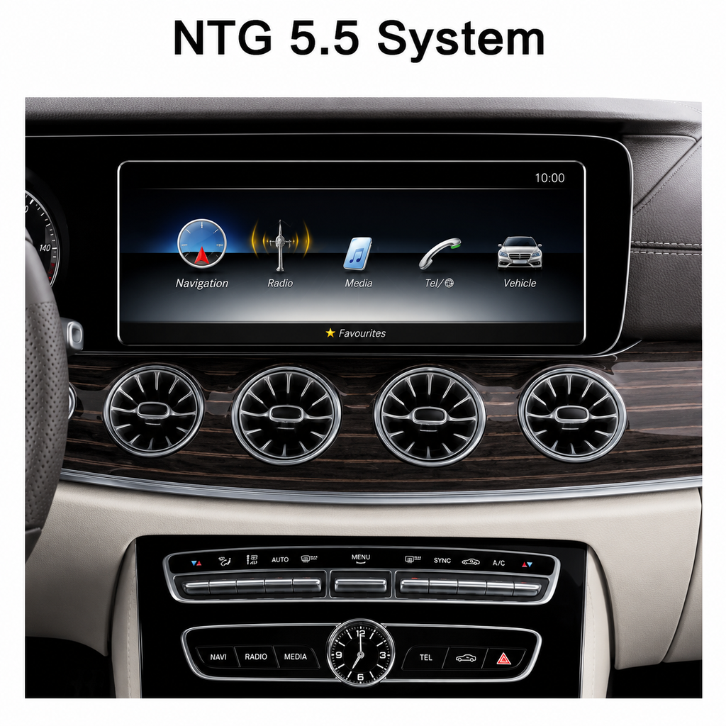 Wireless CarPlay Android Auto Module Mercedes W213 E-Class NTG 5.5 Command OEM