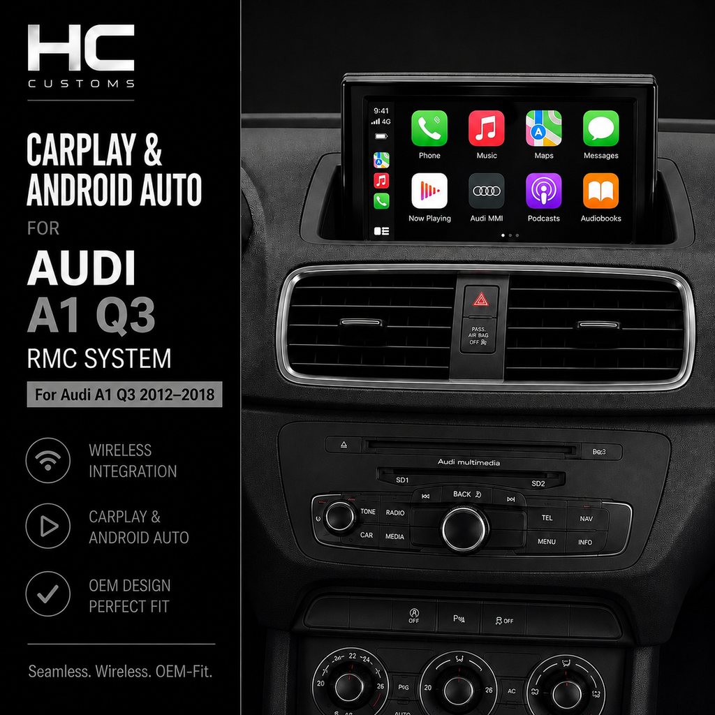 Wireless CarPlay Android Auto Module Audi A1 Q3 RMC OEM Interface 2012-2018