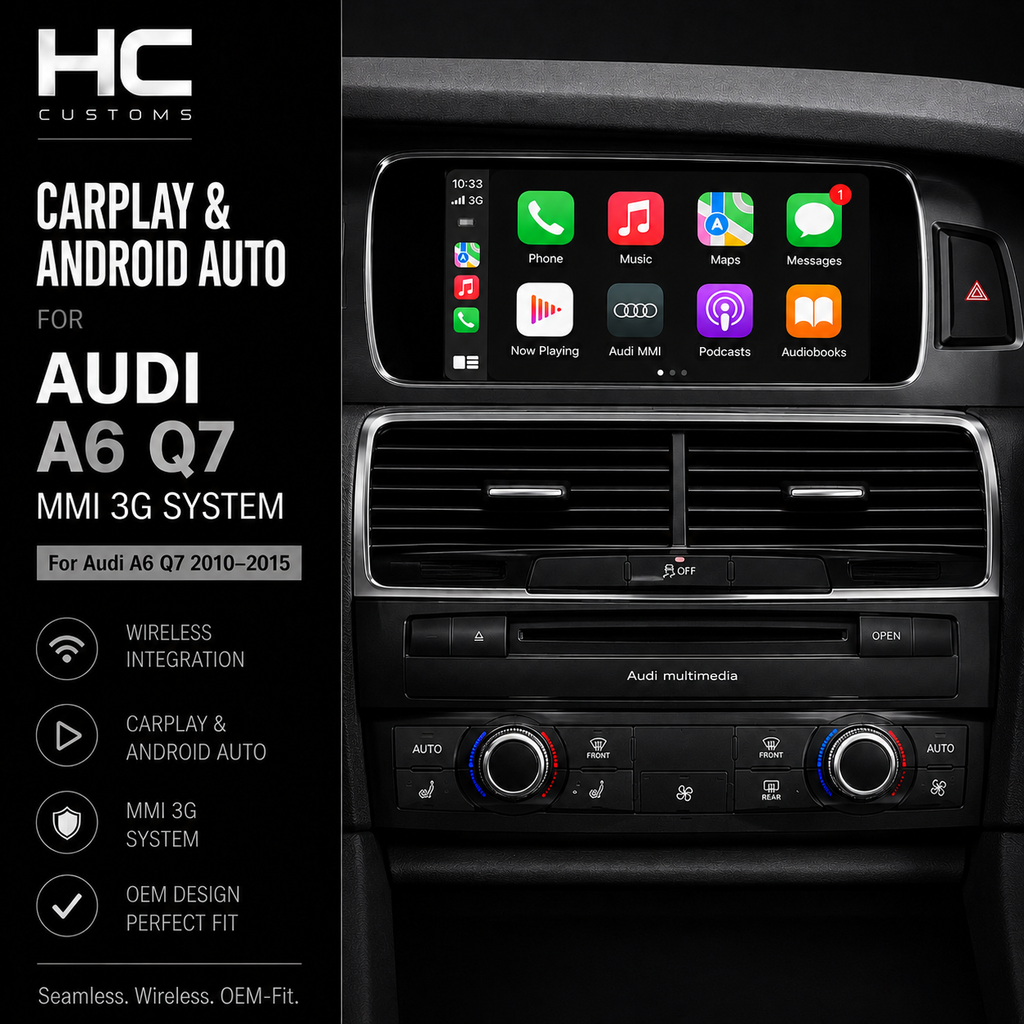 Wireless CarPlay Android Auto Module Audi A6 Q7 MMI 3G OEM Interface Kit