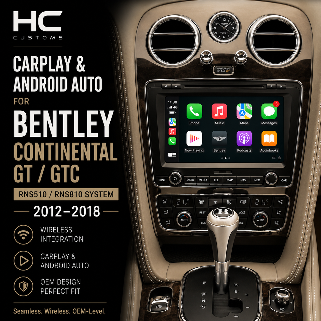 Wireless CarPlay Android Auto Module Bentley Continental GT GTC RNS510-810 OEM
