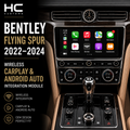 Wireless CarPlay Android Auto Module Bentley Flying Spur 2022-2024 OEM Upgrade