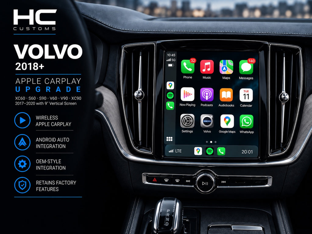 Wireless Apple CarPlay & Android Auto Module for Volvo XC60, S60, S90, V60, V90 & XC90 (2017–2020)
