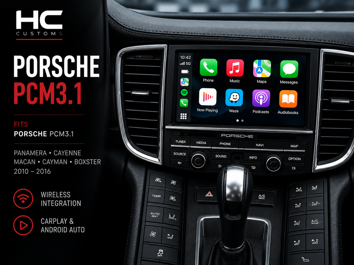 Porsche PCM 3.1 Wireless Apple CarPlay & Android Auto Module (2010–2016)