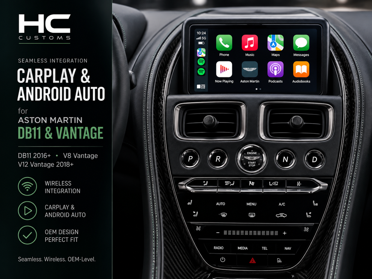 Wireless Apple CarPlay & Android Auto Module for Aston Martin DB11 & Vantage (2016–2023)