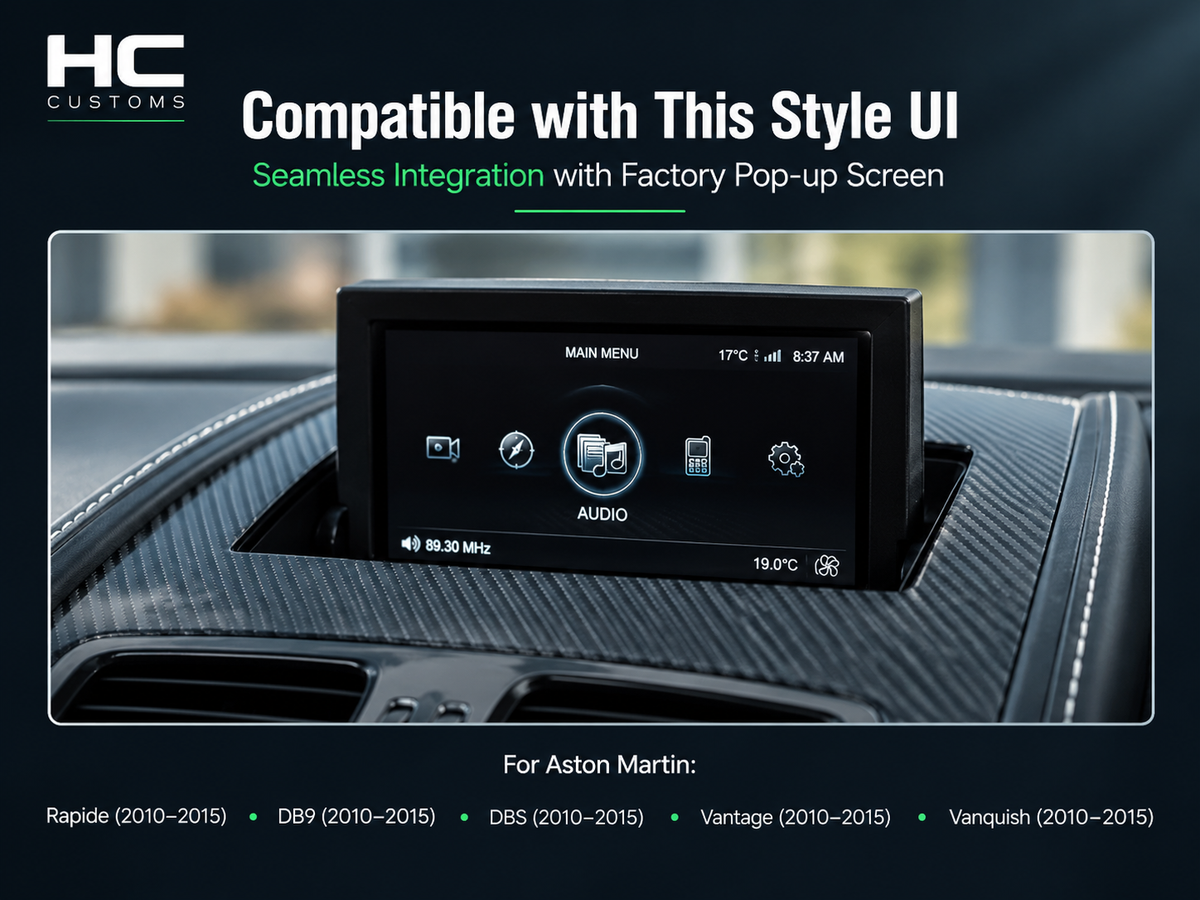Aston Martin Rapide, DB9, Vantage & Vanquish Wireless Apple CarPlay & Android Auto Module (2010–2015)