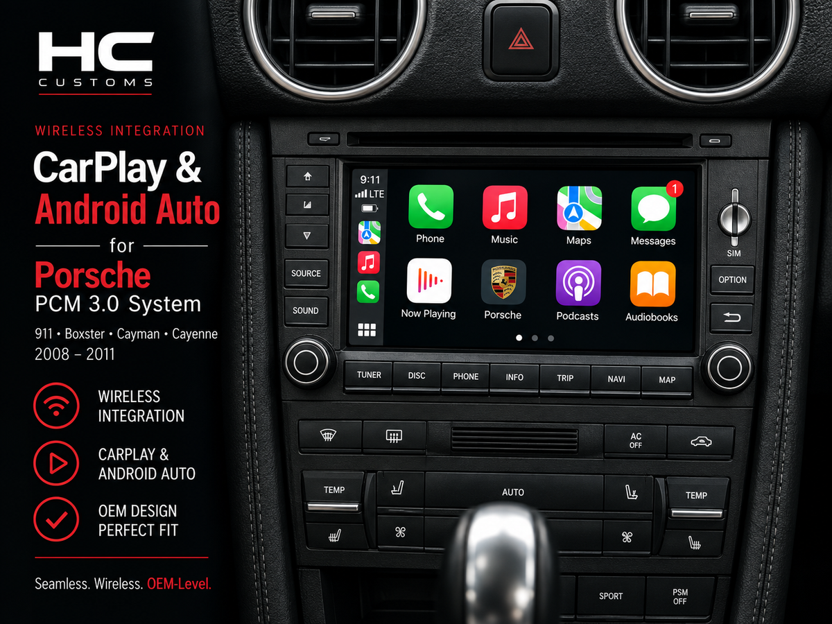 Porsche PCM 3.0 Wireless Apple CarPlay & Android Auto Module (2008–2011)