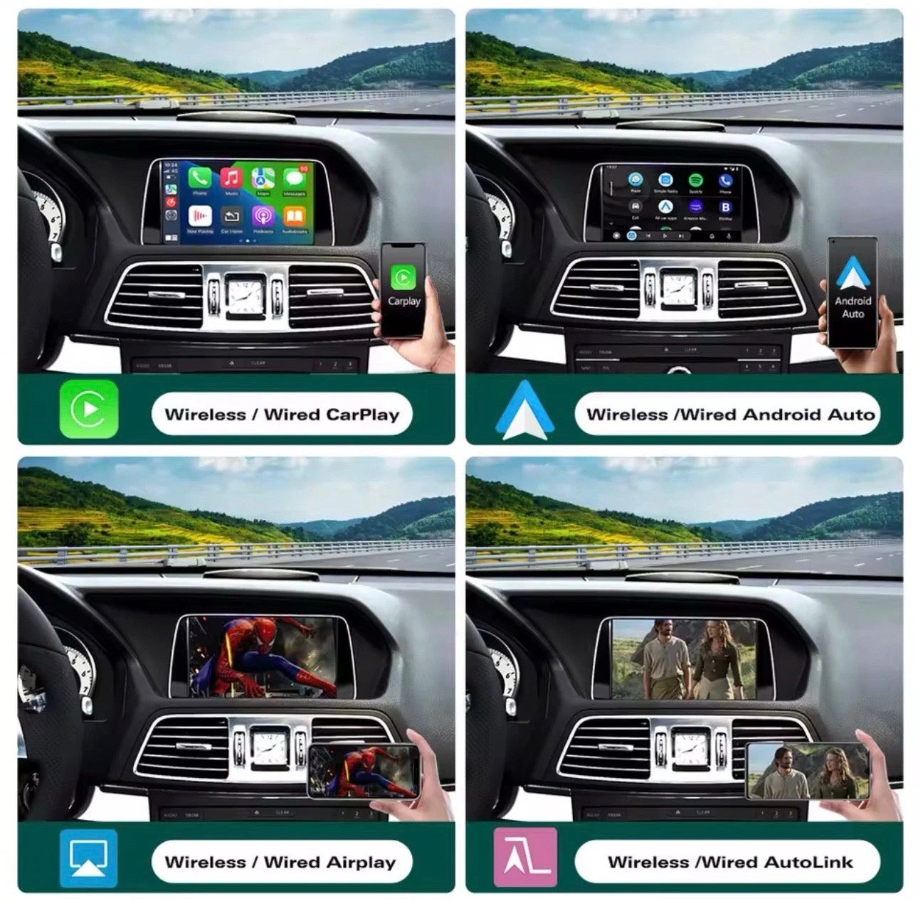 Wireless Apple CarPlay & Android Auto Module for Mercedes NTG4.5/4.7 (A, B, C, E, CLA, CLS, GLA & GLK)
