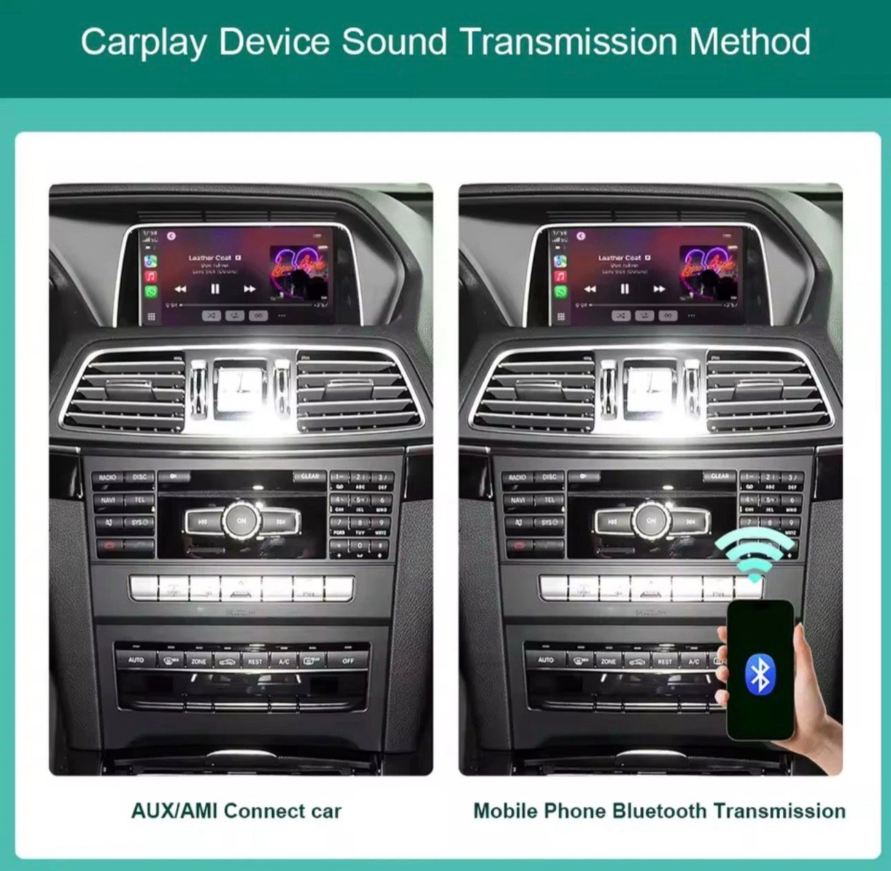 Wireless Apple CarPlay & Android Auto Module for Mercedes NTG4.5/4.7 (A, B, C, E, CLA, CLS, GLA & GLK)
