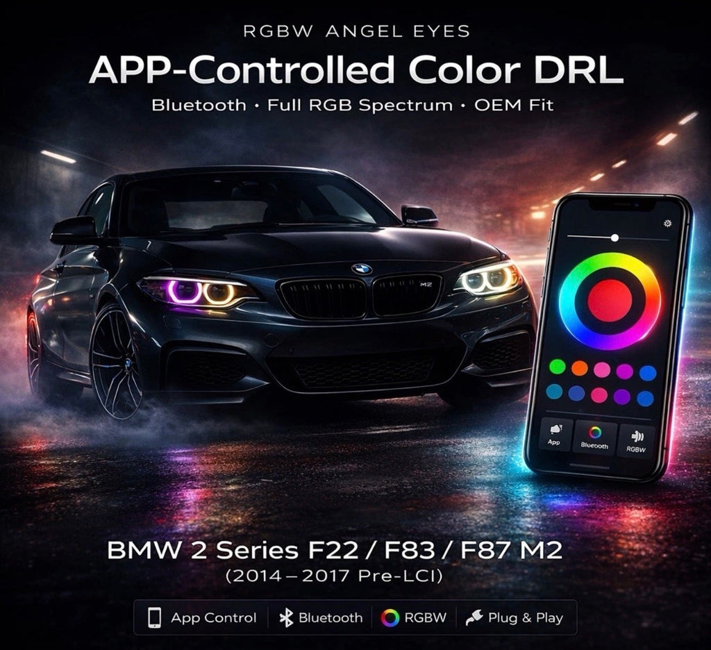 RGBW DRL LED Modules for BMW F22, F23 & F87 M2 (2 Series, Pre-LCI, 2014–2017)
