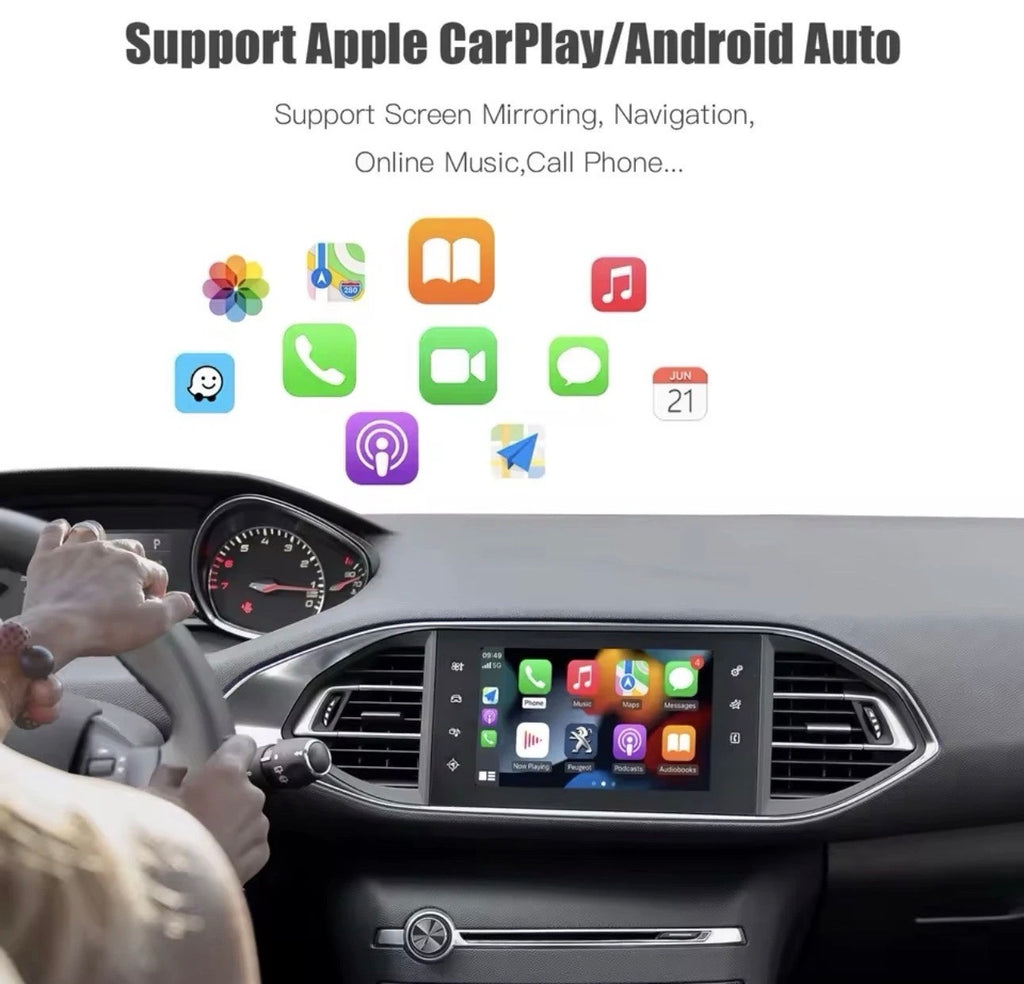 Wireless Apple CarPlay & Android Auto Module for Peugeot & Citroën (SMEG & MRN Systems)
