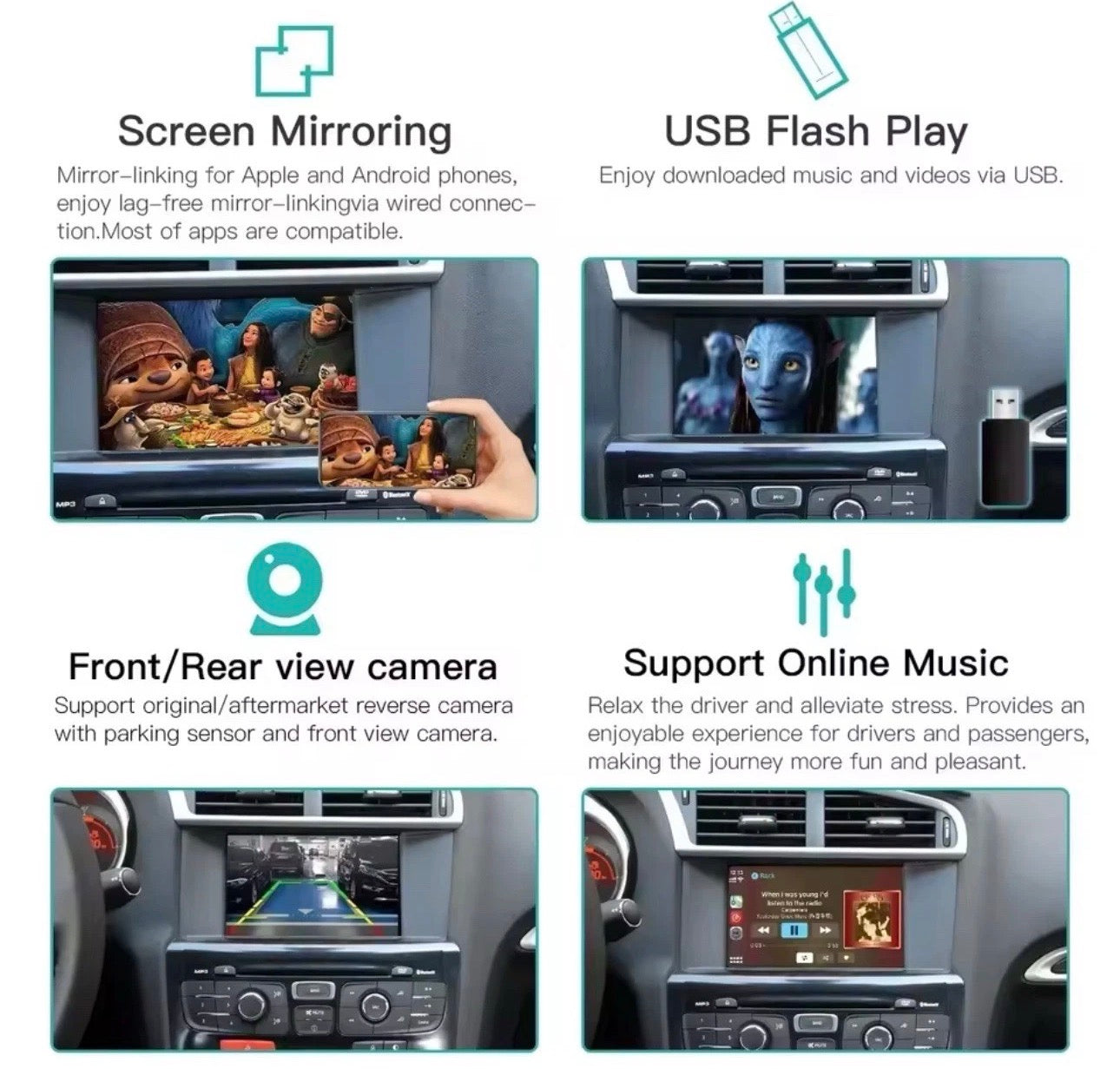 Wireless Apple CarPlay & Android Auto Module for Peugeot & Citroën (SMEG & MRN Systems)