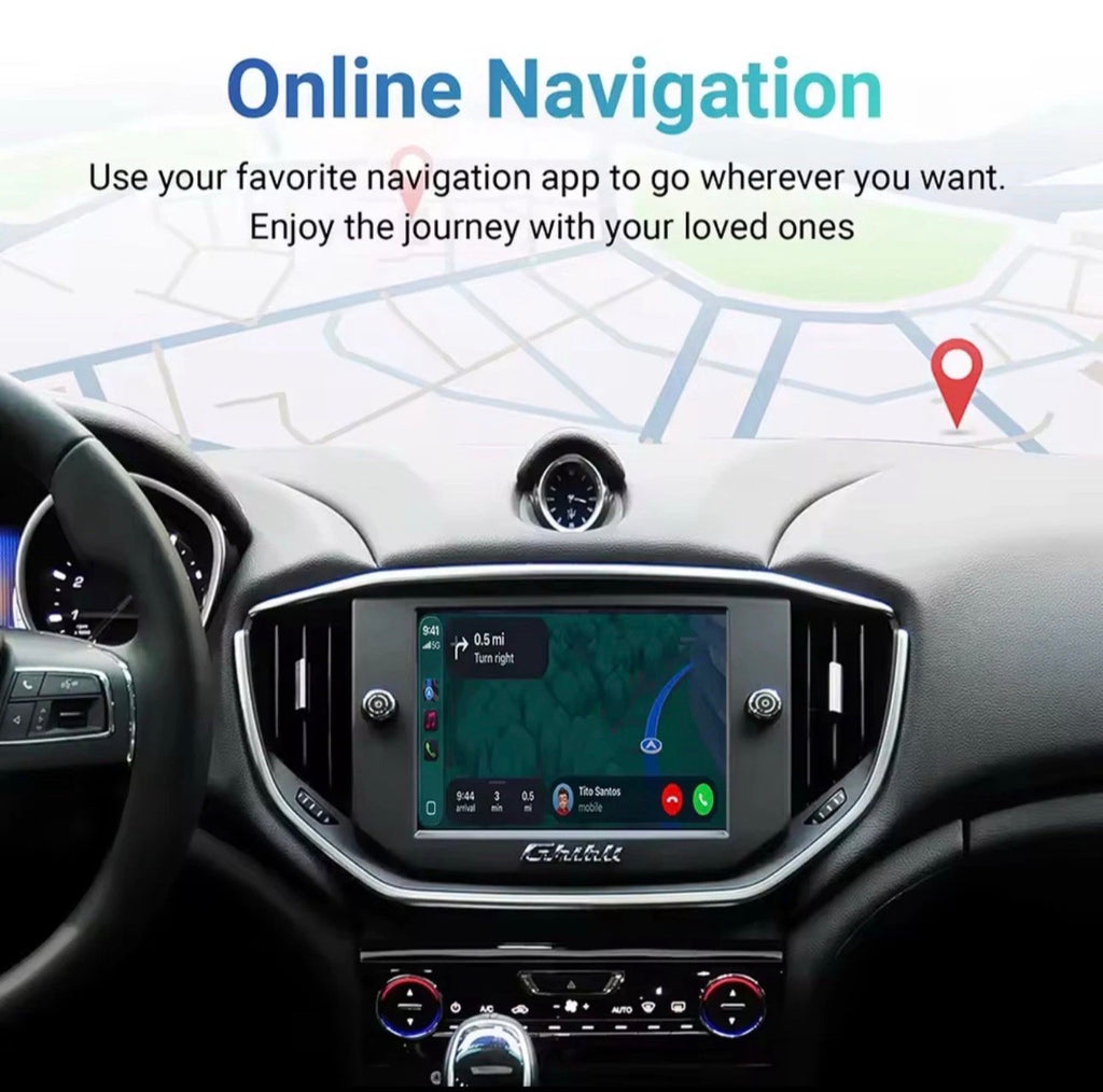 Wireless Apple CarPlay & Android Auto Retrofit Kit for Maserati Ghibli & Quattroporte