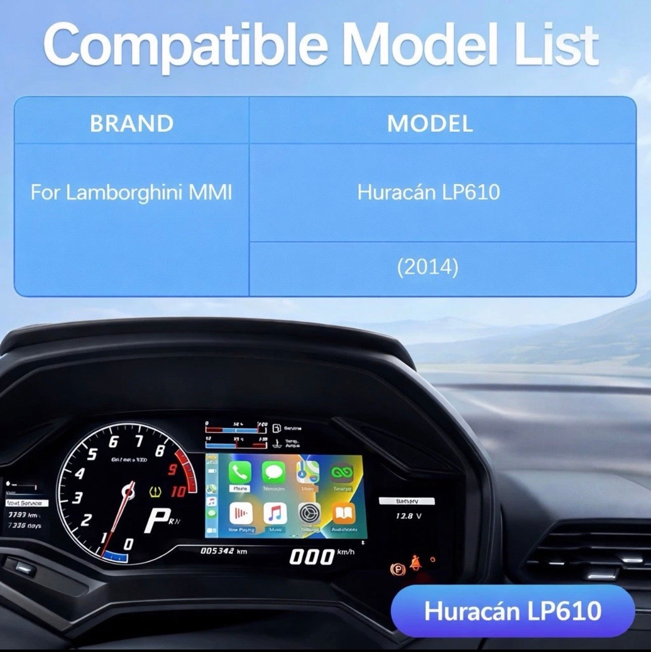 Lamborghini Huracán LP610 CarPlay & Android Auto Module (MMI, 2014–2018)