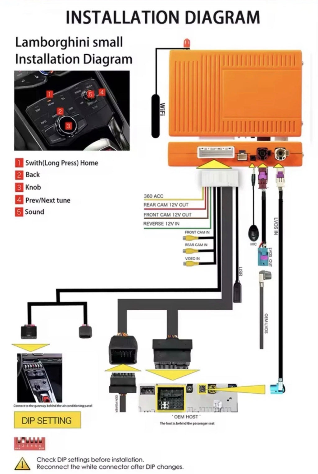 Lamborghini Huracán LP610 CarPlay & Android Auto Module (MMI, 2014–2018)