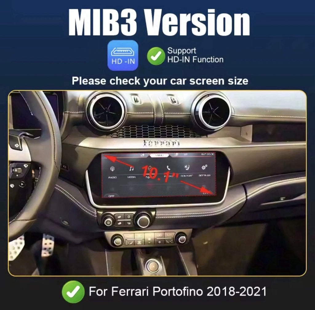 Ferrari Portofino CarPlay & Android Auto Module (MIB3, 2018–2021)
