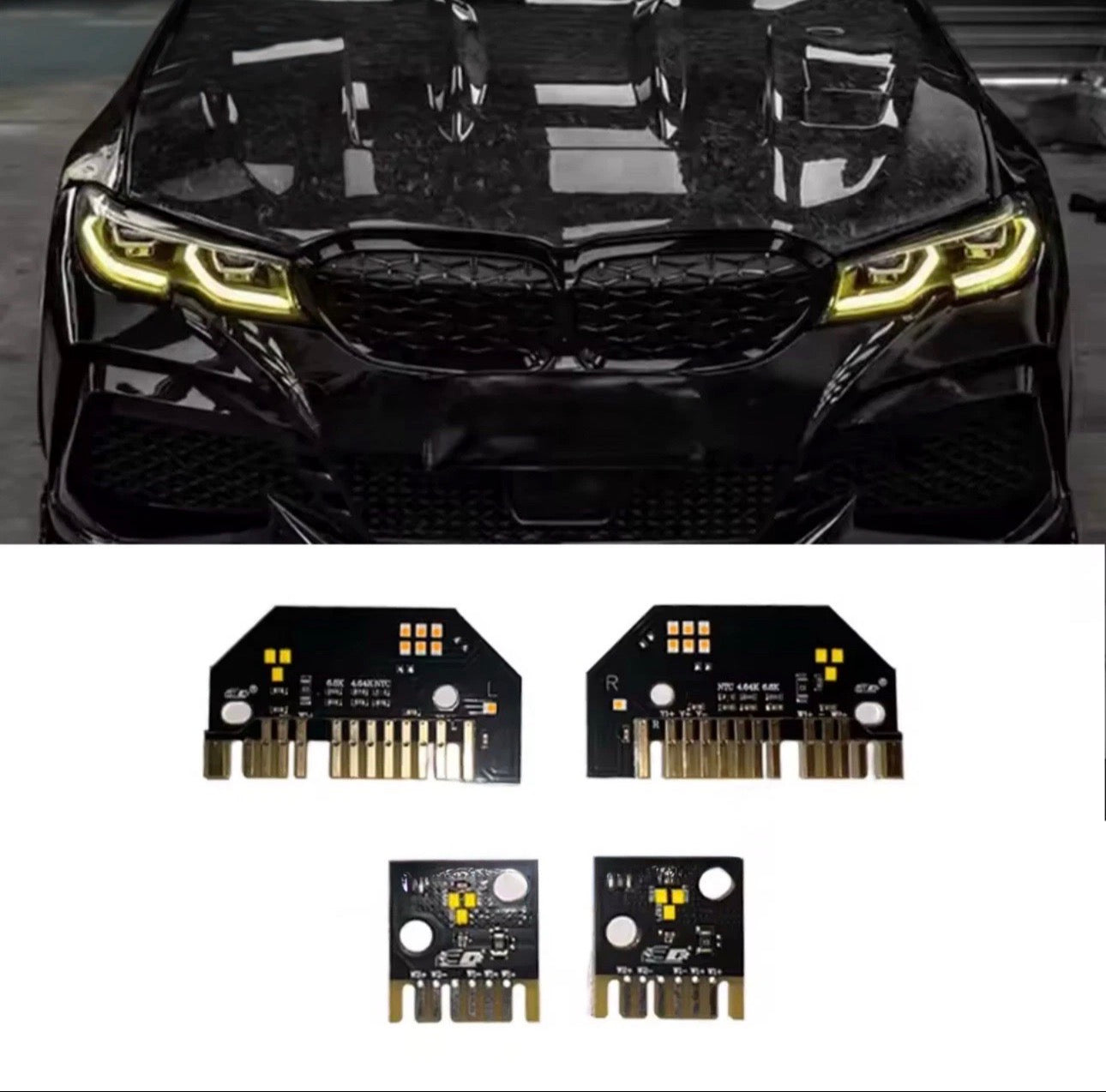 BMW G20/G21 CSL Yellow DRL Boards (Laser Headlights)