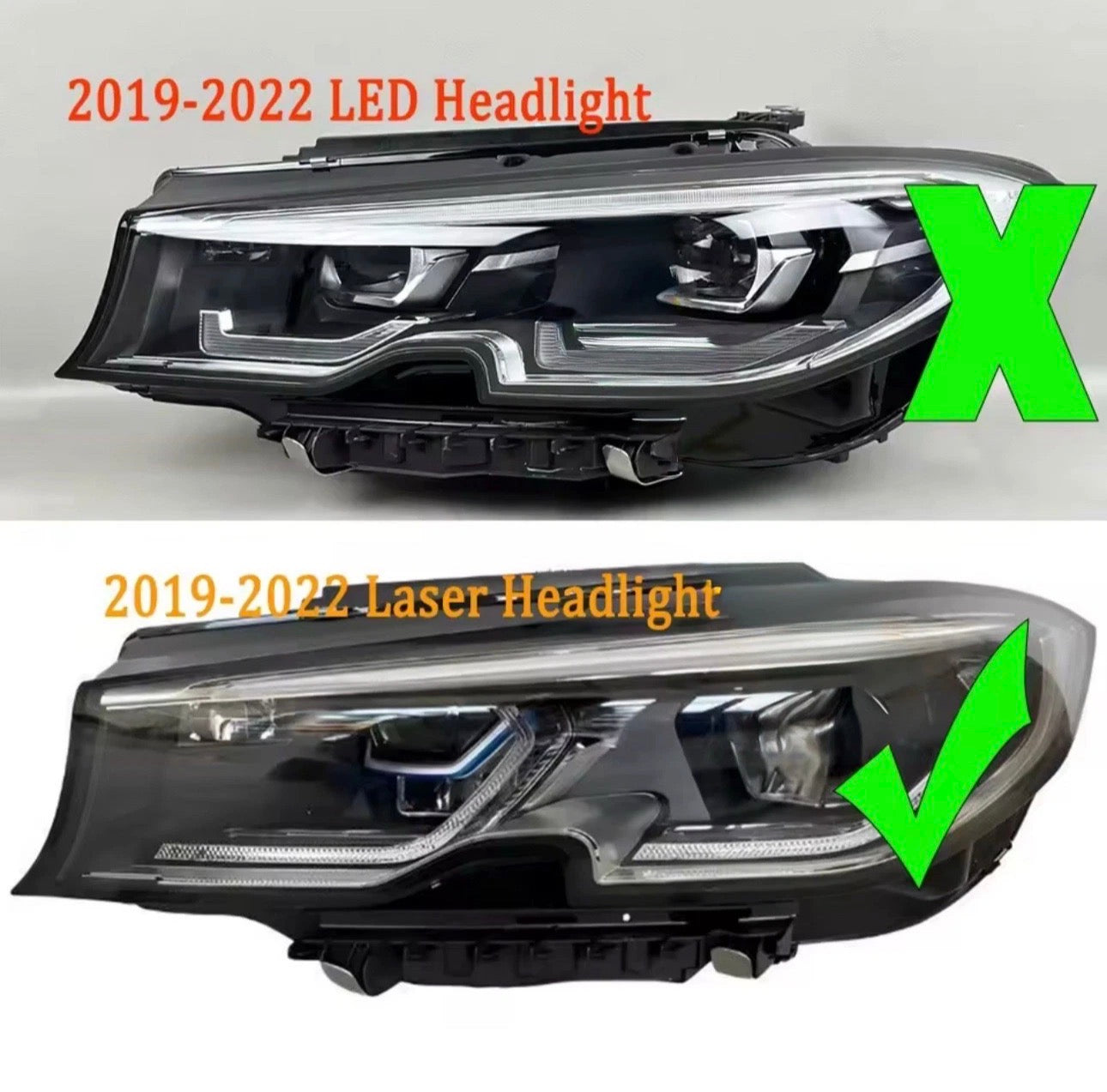 BMW G20/G21 CSL Yellow DRL Boards (Laser Headlights)