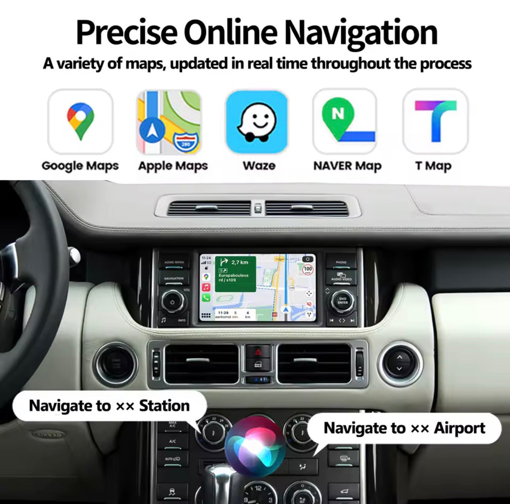 Land Rover Range Rover Discovery Wireless Apple CarPlay & Android Auto Retrofit Kit (Denso)