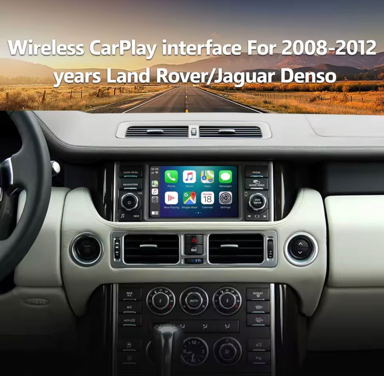 Land Rover Range Rover Discovery Wireless Apple CarPlay & Android Auto Retrofit Kit (Denso)
