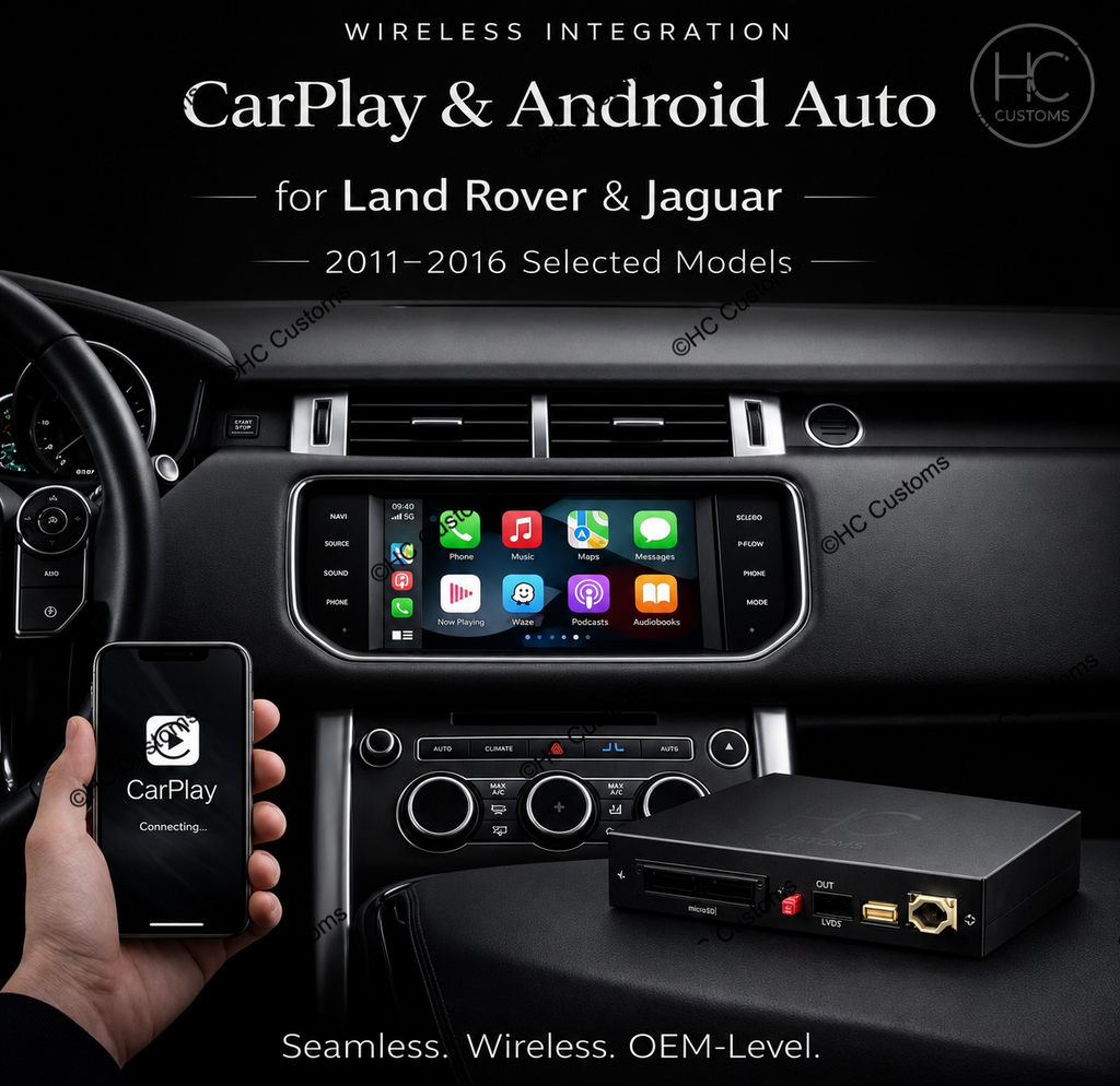 Wireless Apple CarPlay & Android Auto Module for Land Rover & Jaguar (Bosch System)