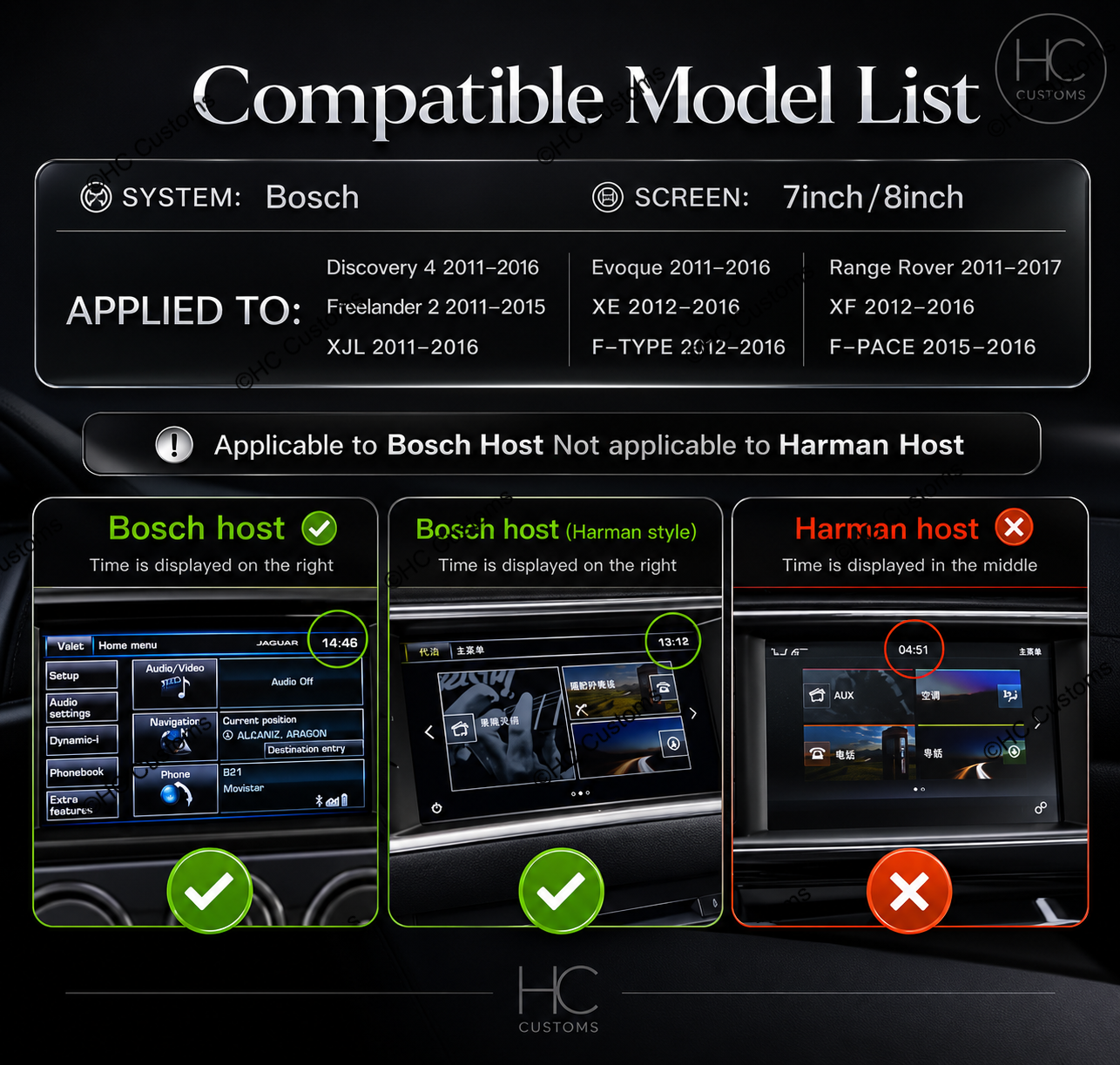 Wireless Apple CarPlay & Android Auto Module for Land Rover & Jaguar (Bosch System)