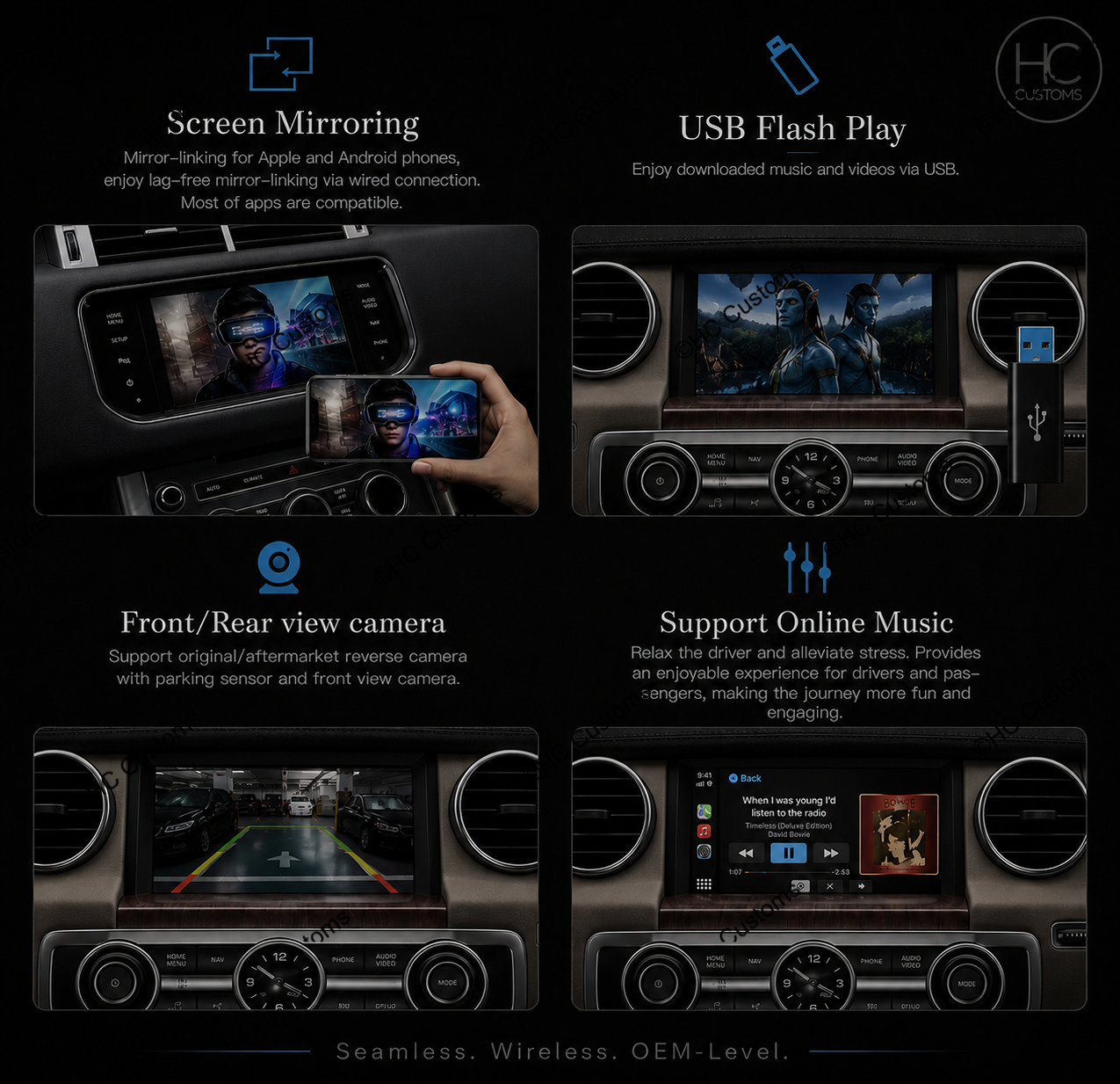 Wireless Apple CarPlay & Android Auto Module for Land Rover & Jaguar (Bosch System)