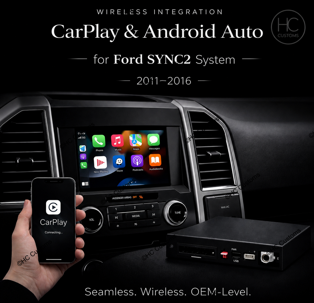 Wireless Apple CarPlay & Android Auto Retrofit Module for Ford SYNC 2 (Focus, Fiesta & Edge)