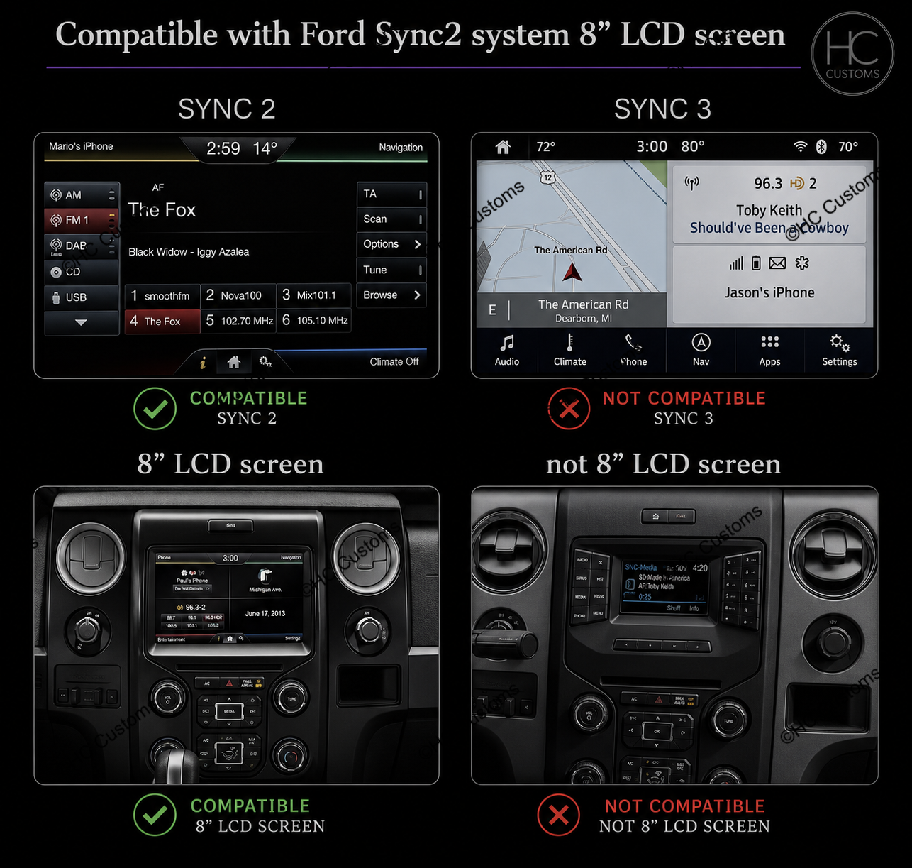 Wireless Apple CarPlay & Android Auto Retrofit Module for Ford SYNC 2 (Focus, Fiesta & Edge)