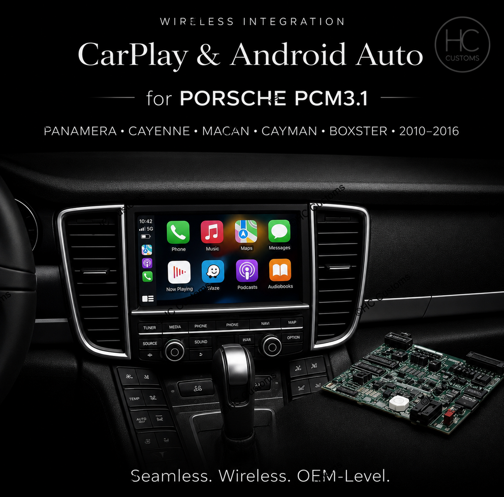 Wireless Apple CarPlay & Android Auto Module for Porsche PCM 3.1 (2010–2016)