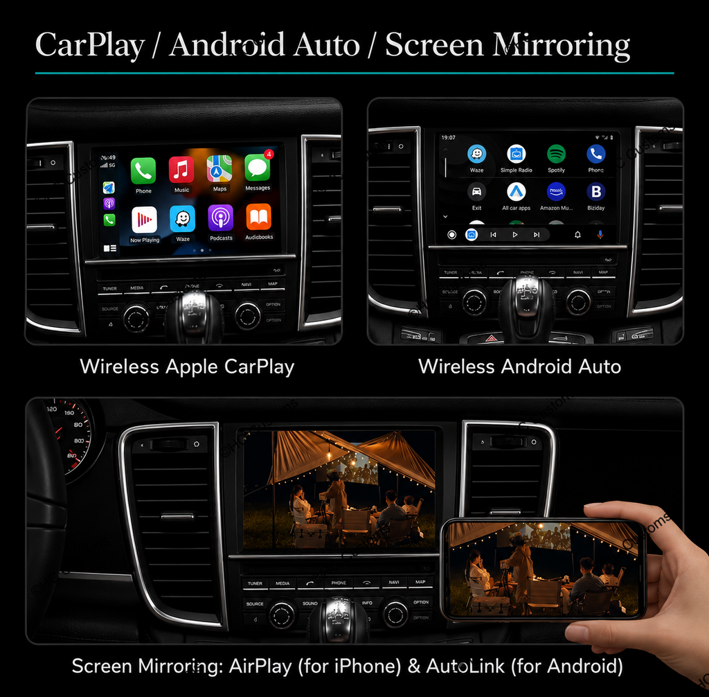 Wireless Apple CarPlay & Android Auto Module for Porsche PCM 3.1 (2010–2016)
